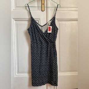 H&M Black and White Mini Dress